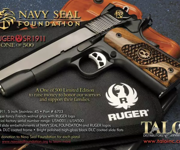 Ruger Ruger SR1911 Navy Seal Foundation TALO special edition pistols