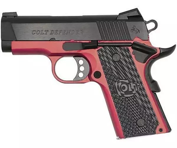 Colt Colt Defender Red Frame TALO special edition pistols