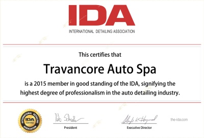 IDA Member certification for car detailing expertise