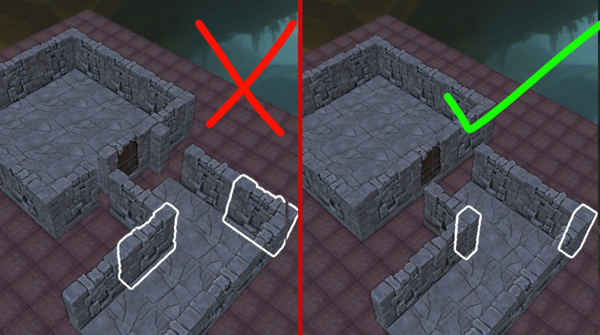 Modular Dungeon Square Corridors