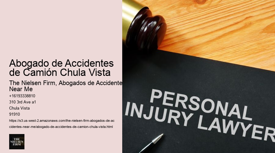 Abogado de Accidentes de Camión Chula Vista