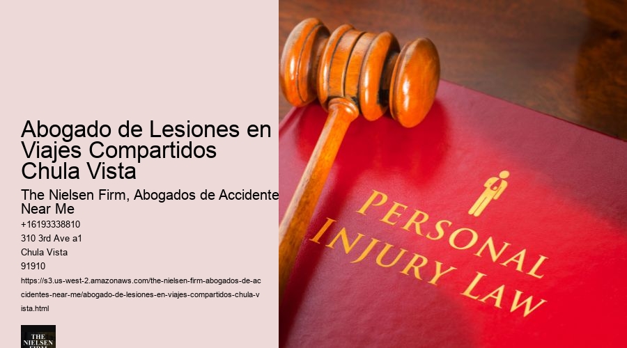 Abogado de Lesiones en Viajes Compartidos Chula Vista