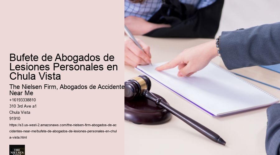 Bufete de Abogados de Lesiones Personales en Chula Vista