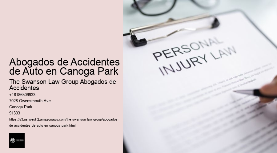 Abogados de Accidentes de Auto en Canoga Park