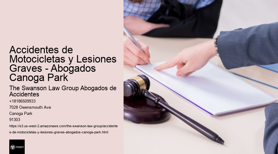 Accidentes de Motocicletas y Lesiones Graves - Abogados Canoga Park