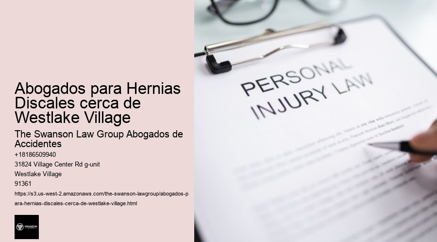 Abogados para Hernias Discales cerca de Westlake Village