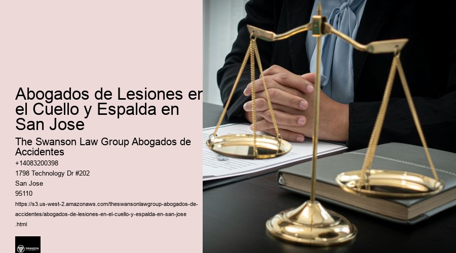 Abogados de Lesiones en el Cuello y Espalda en San Jose