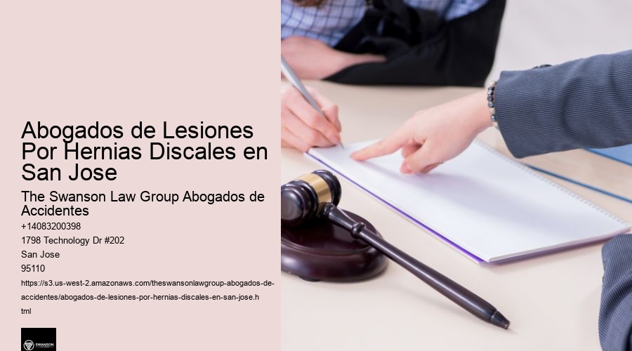 Abogados de Lesiones Por Hernias Discales en San Jose
