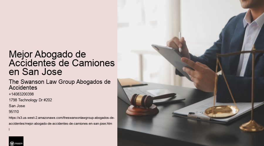 Mejor Abogado de Accidentes de Camiones en San Jose