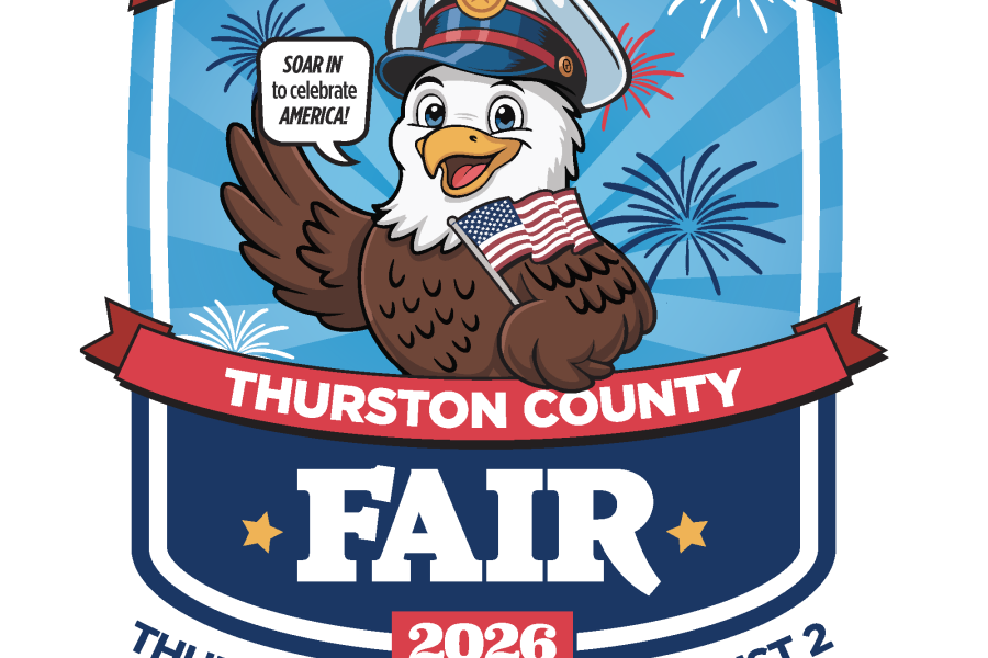 image of a baby bald eagle who will serve as the mascot for the thurston county 2026 fair