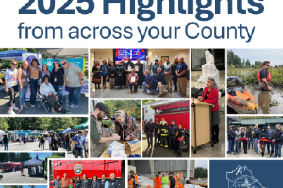 collage of photos from county events