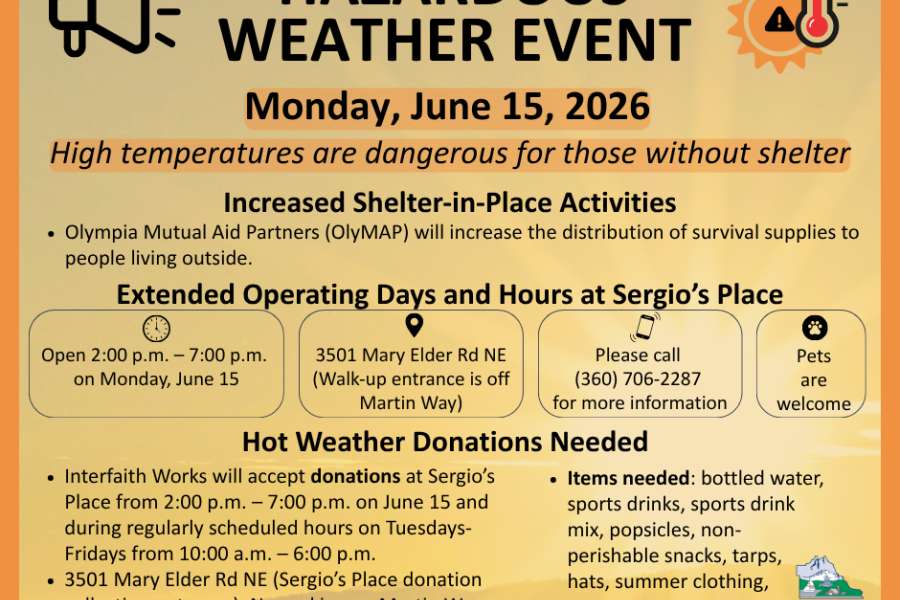 Hazardous weather event for Monday, June 15, 2026 notification