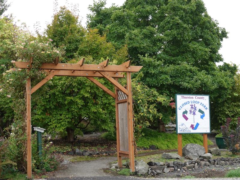 Decorated archway at Closed Loop Park