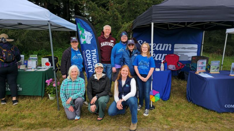 County staff with Commissioner Menser at an event at Glacial Heritage Preserve