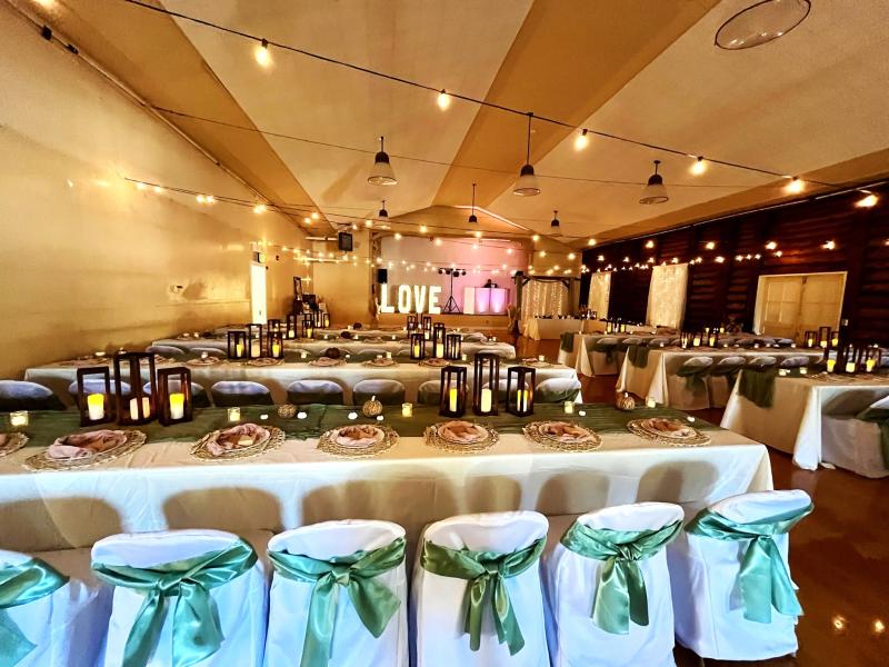 Wedding looking towards stage 