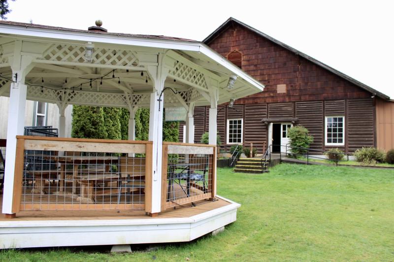 Gazebo outside Heritage Hall 