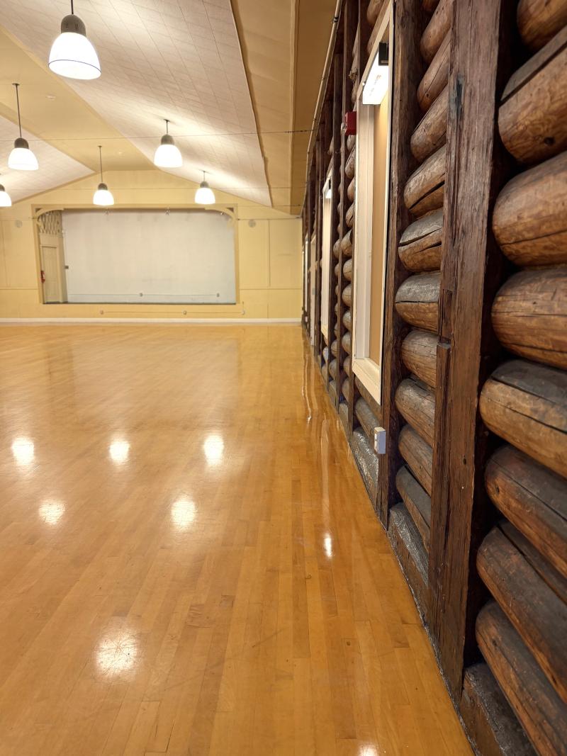 Looking toward stage in Heritage Hall