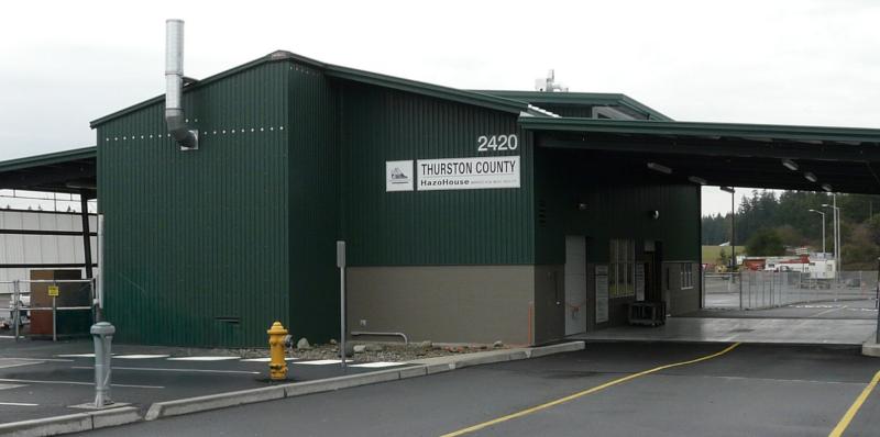 Image of the Thurston County HazoHouse facility at the Waste and Recovery Center.