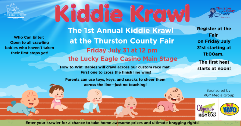 Kiddie Krawl at the Thurston County Fair on Fri July 31 2026