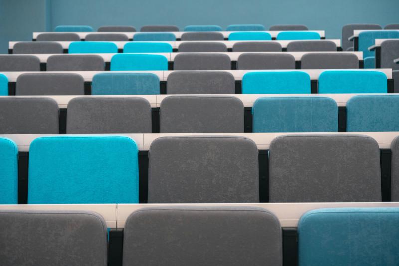 Stock photo  of empty auditorium seats