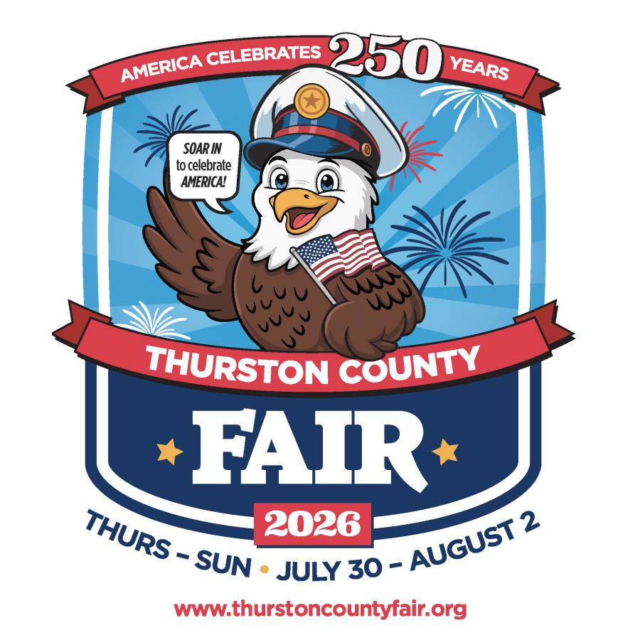 image of a baby bald eagle who will serve as the mascot for the thurston county 2026 fair