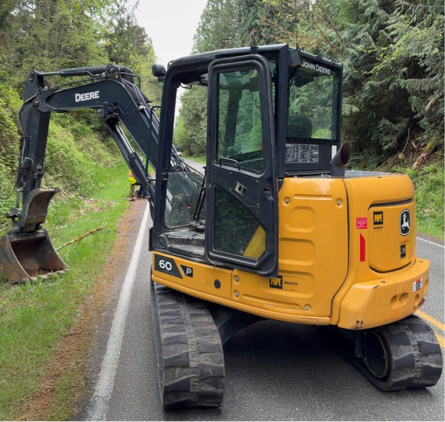 Photo of a mini excavator