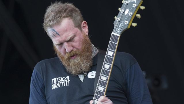 CASTLE DONINGTON, ENGLAND - JUNE 09:  Brett Hinds of Mastodon performing live on Day 1 of Download Festival at Donington Park on June 9, 2017 in Castle Donington, UK.  (Photo by Katja Ogrin/Redferns)