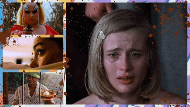Scenes from "The Help," "The Human Centipede," "Pink Flamingos," and "Saló"