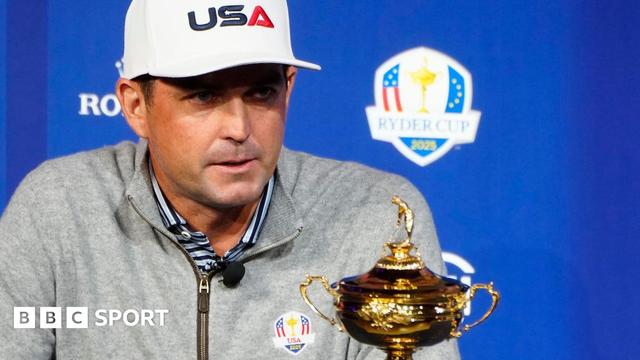 US captain Keegan Bradley with the Ryder Cup