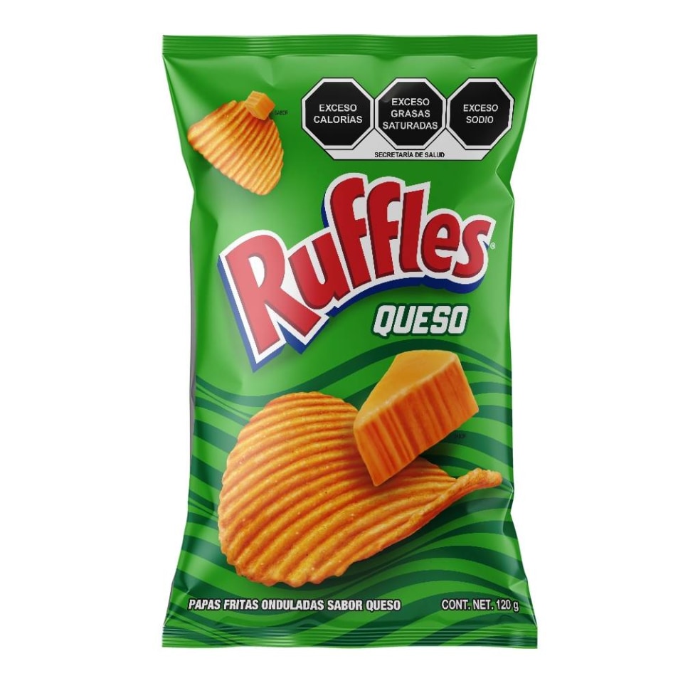 Trapichar Botana Ruffles Sabritas Queso Sabor Queso 120 G 7487