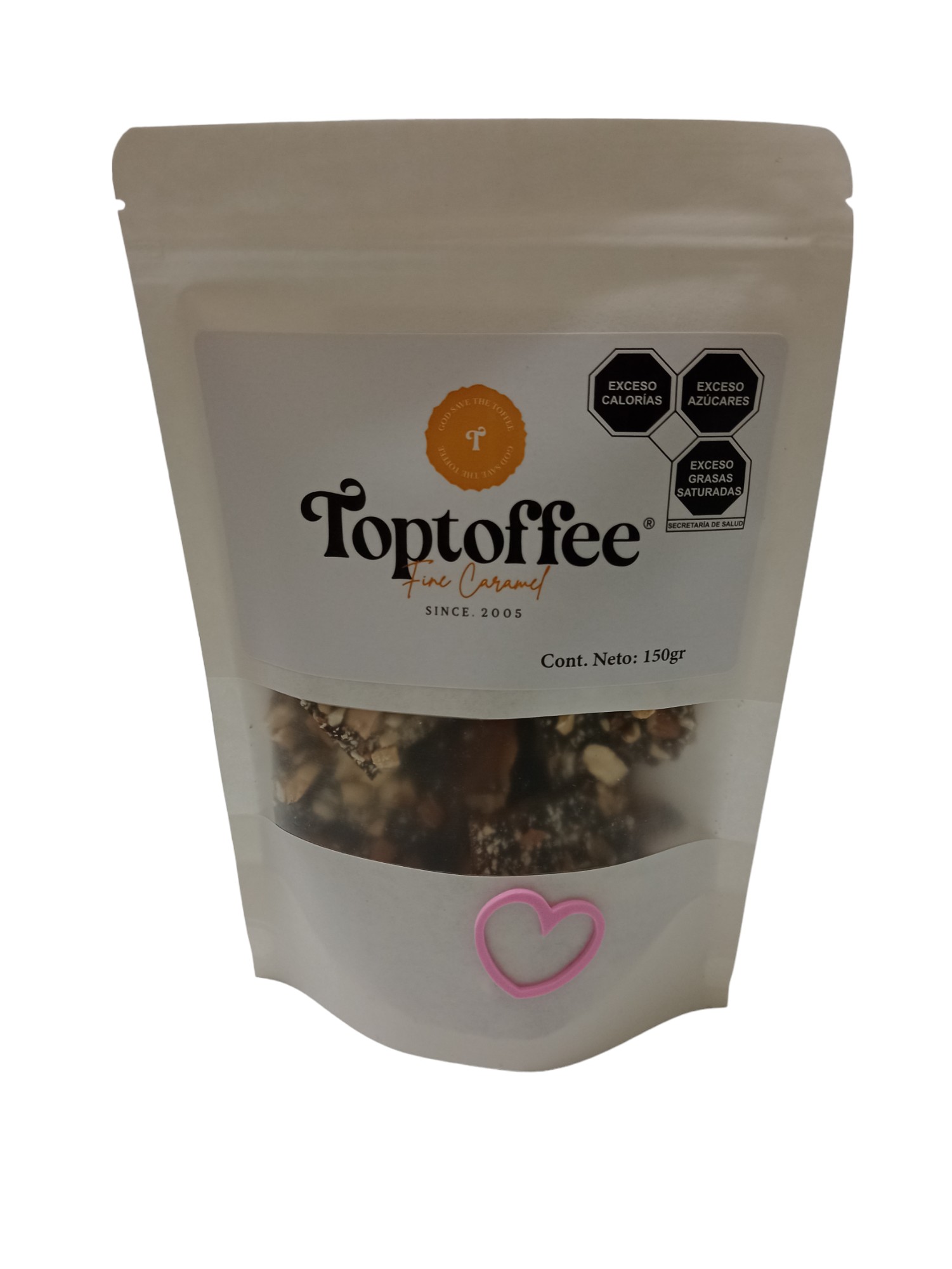 Trozos de caramelo con chocolate y almendra tostada 150gr