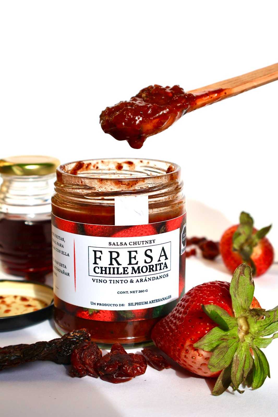Salsa Chutney Sabor Fresa con Chile Morita