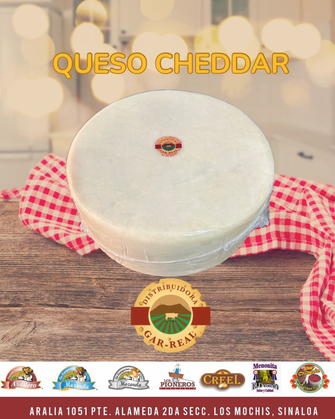QUESO CHEDDAR RUEDA 5KG