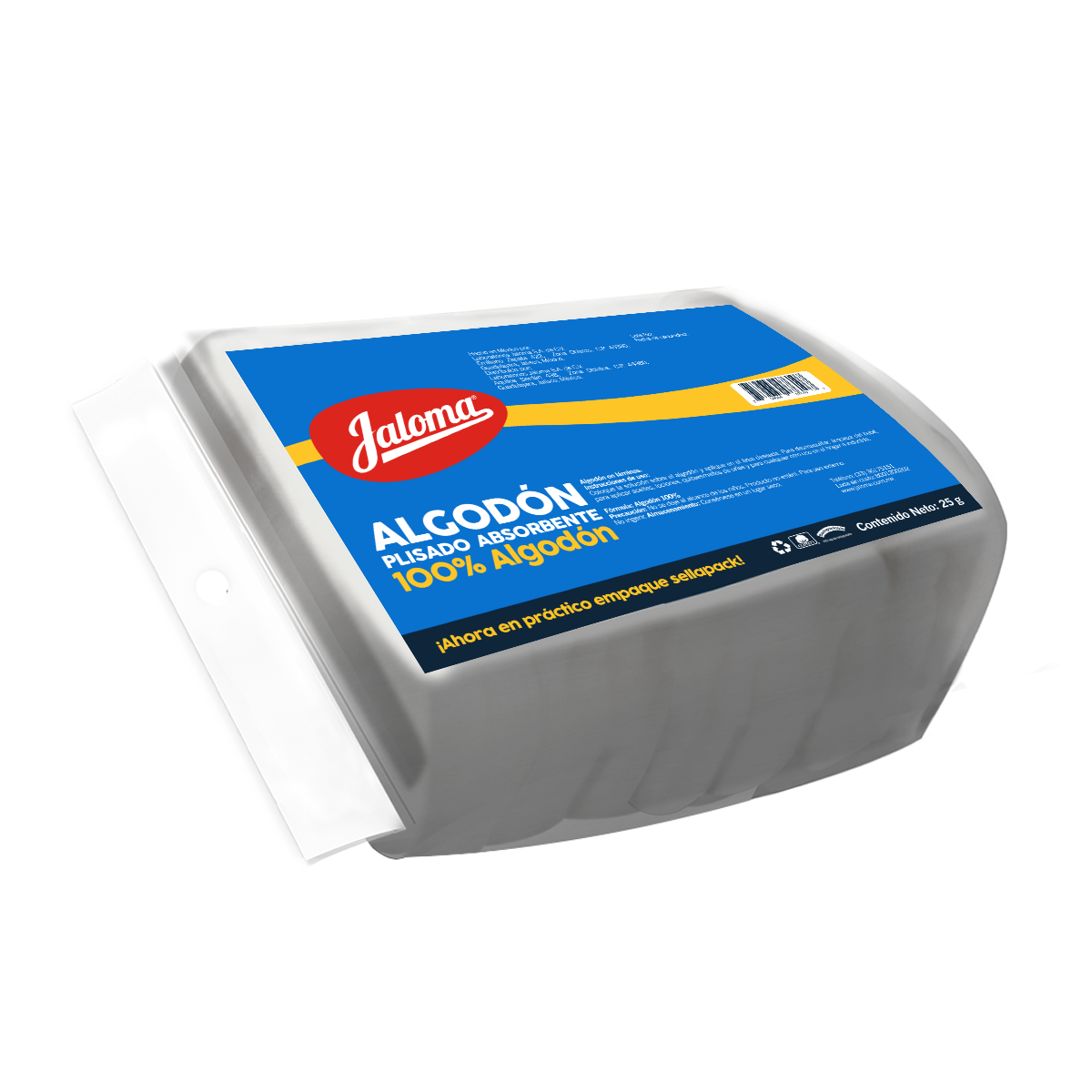 Algodón Absorbente Plisado 25 gr.