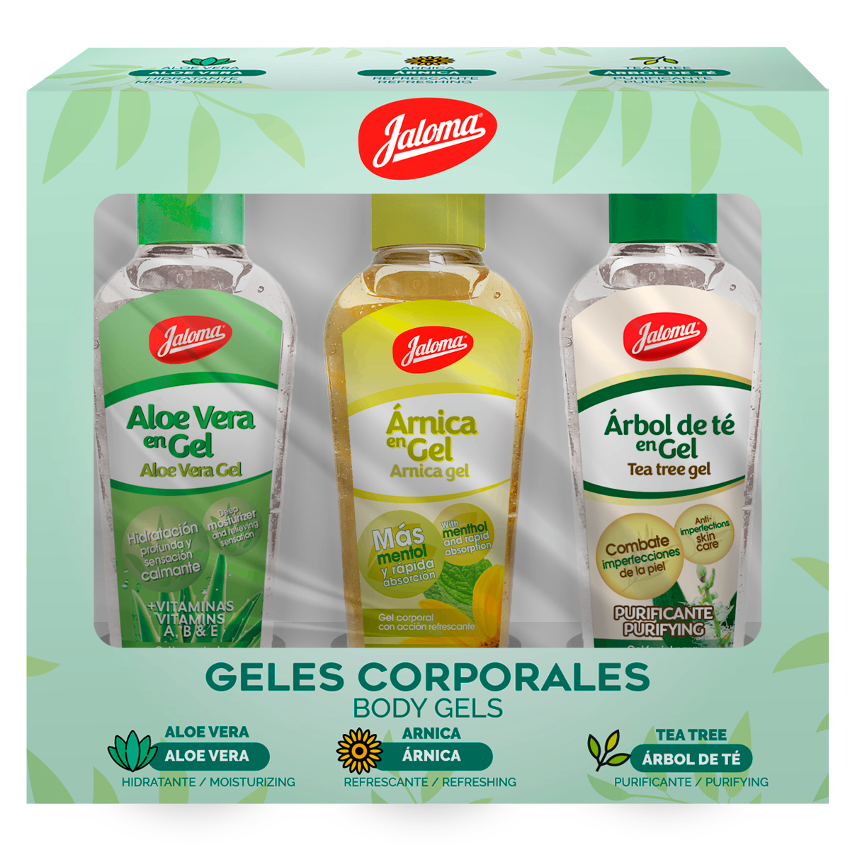 Jaloma CP, 3 pack de geles corporales
