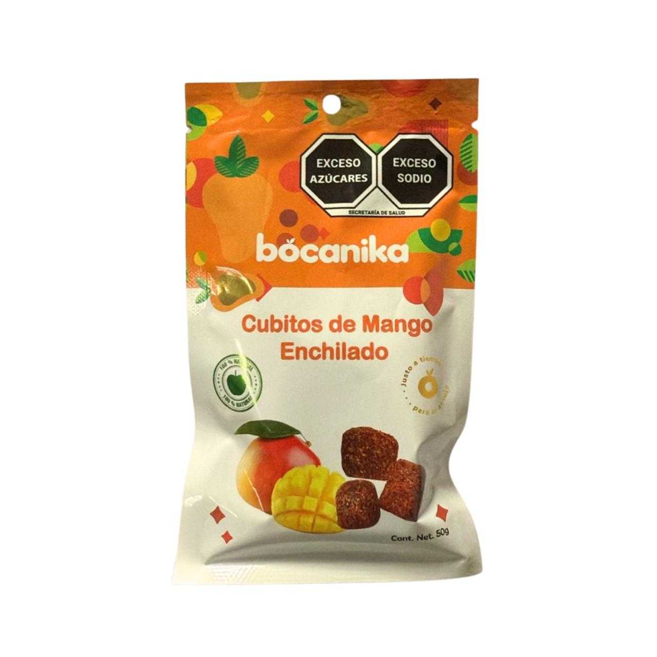 Cubitos de Mango Enchilado