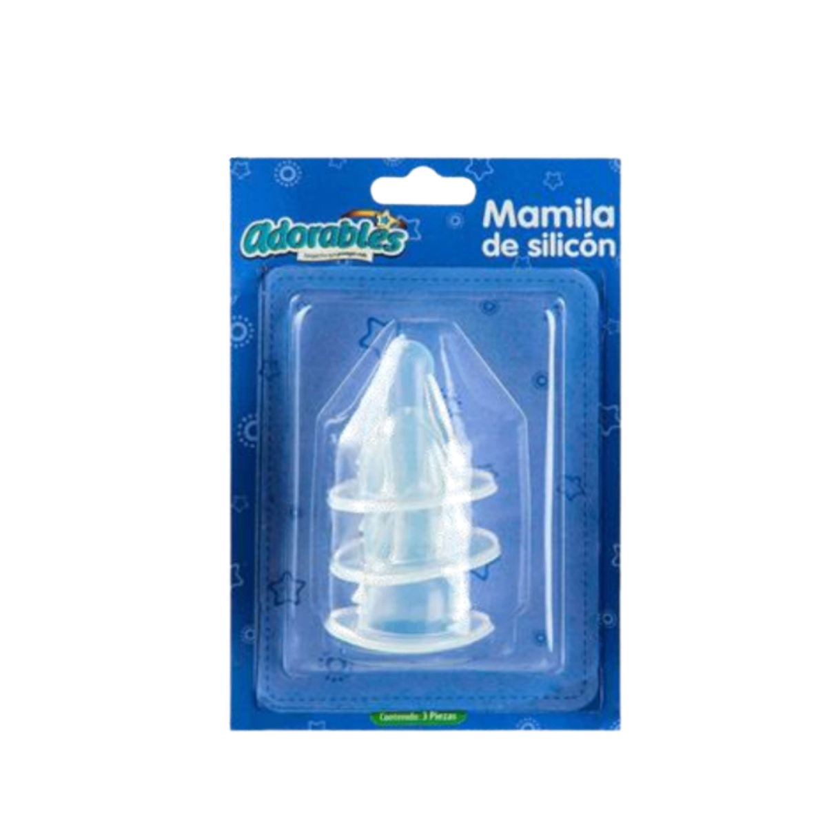 Mamila Silicon Esp. Blister c/3 pzas. Chedraui
