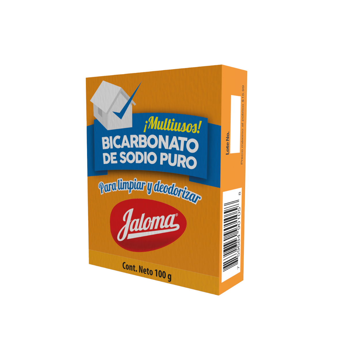 Bicarbonato de Sodio, caja 100 gr.