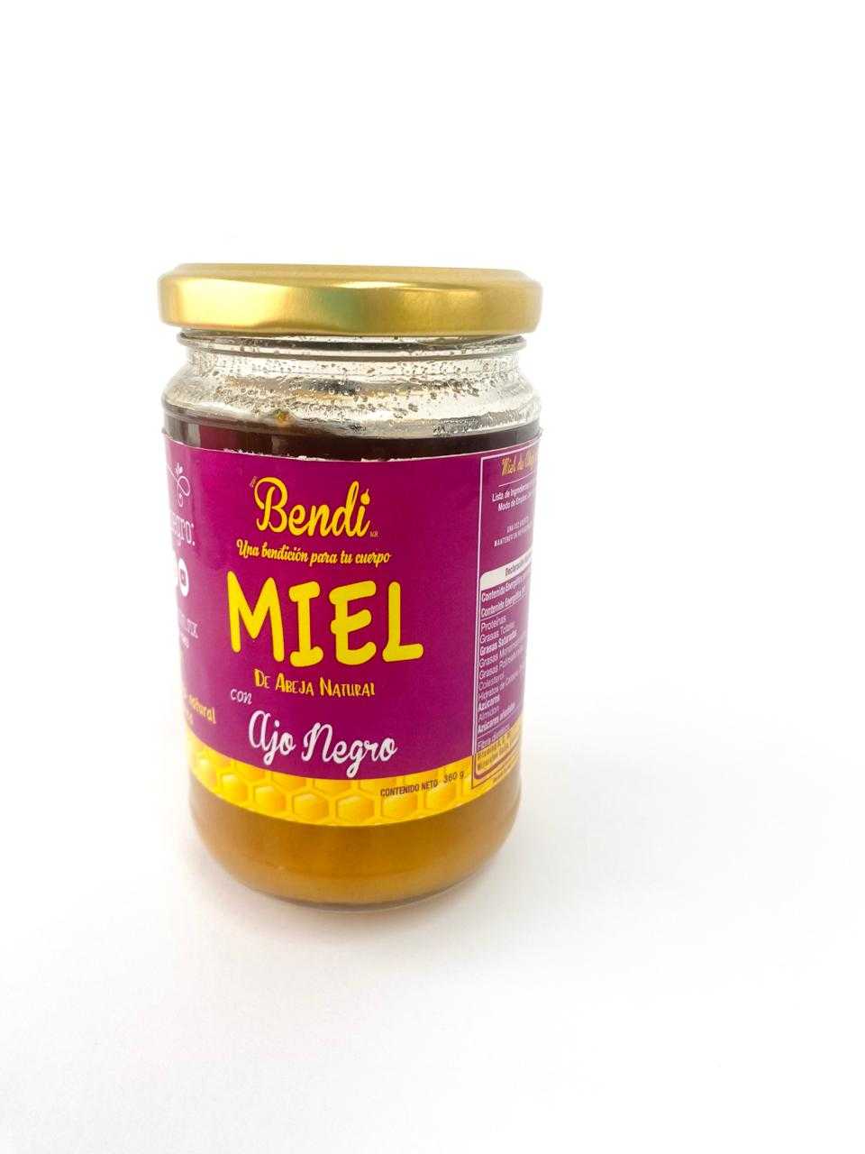 Miel de Abeja con Ajo  ﻿Negro 360 g