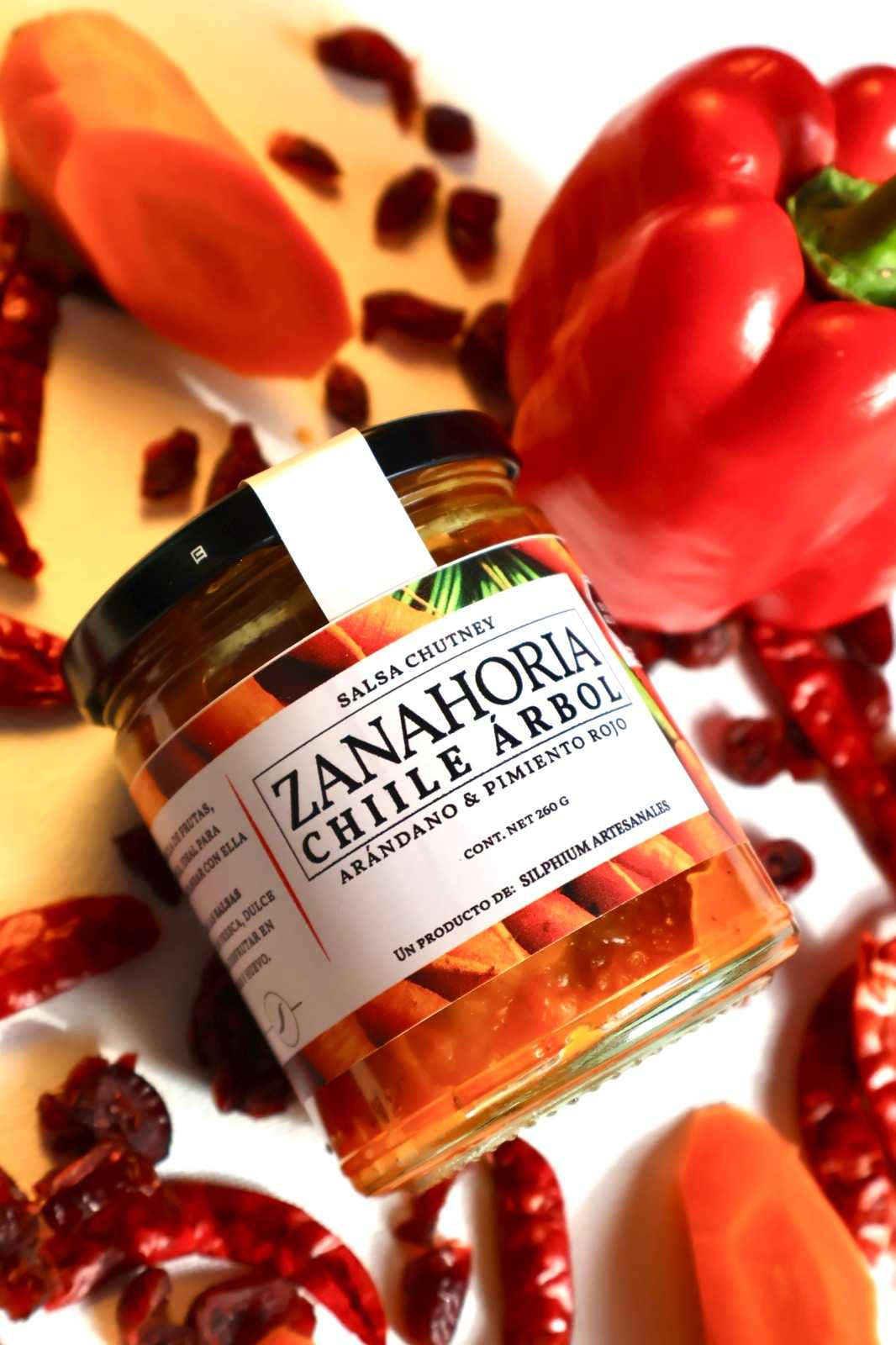 Salsa Chutney Zanahorita con Chile de Árbol