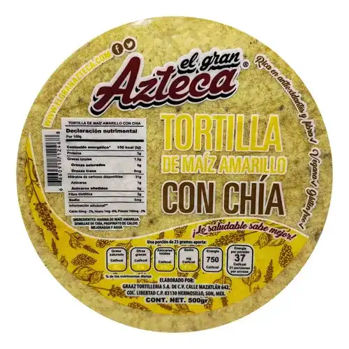 Tortilla de Chía 500 g.