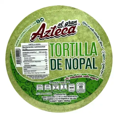 Tortilla de Nopal 500 g.