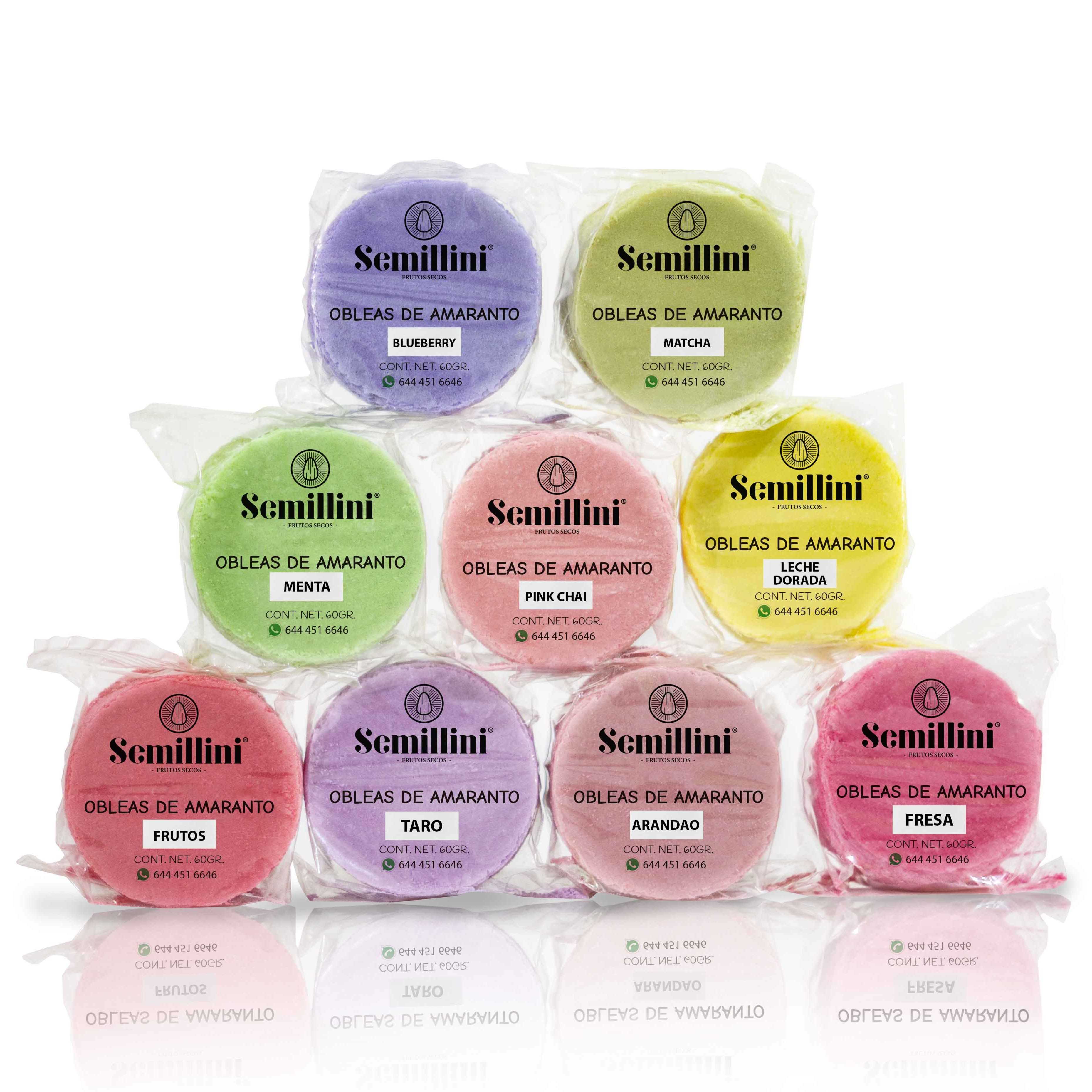 Obleas de Amaranto 60 gr Semillini