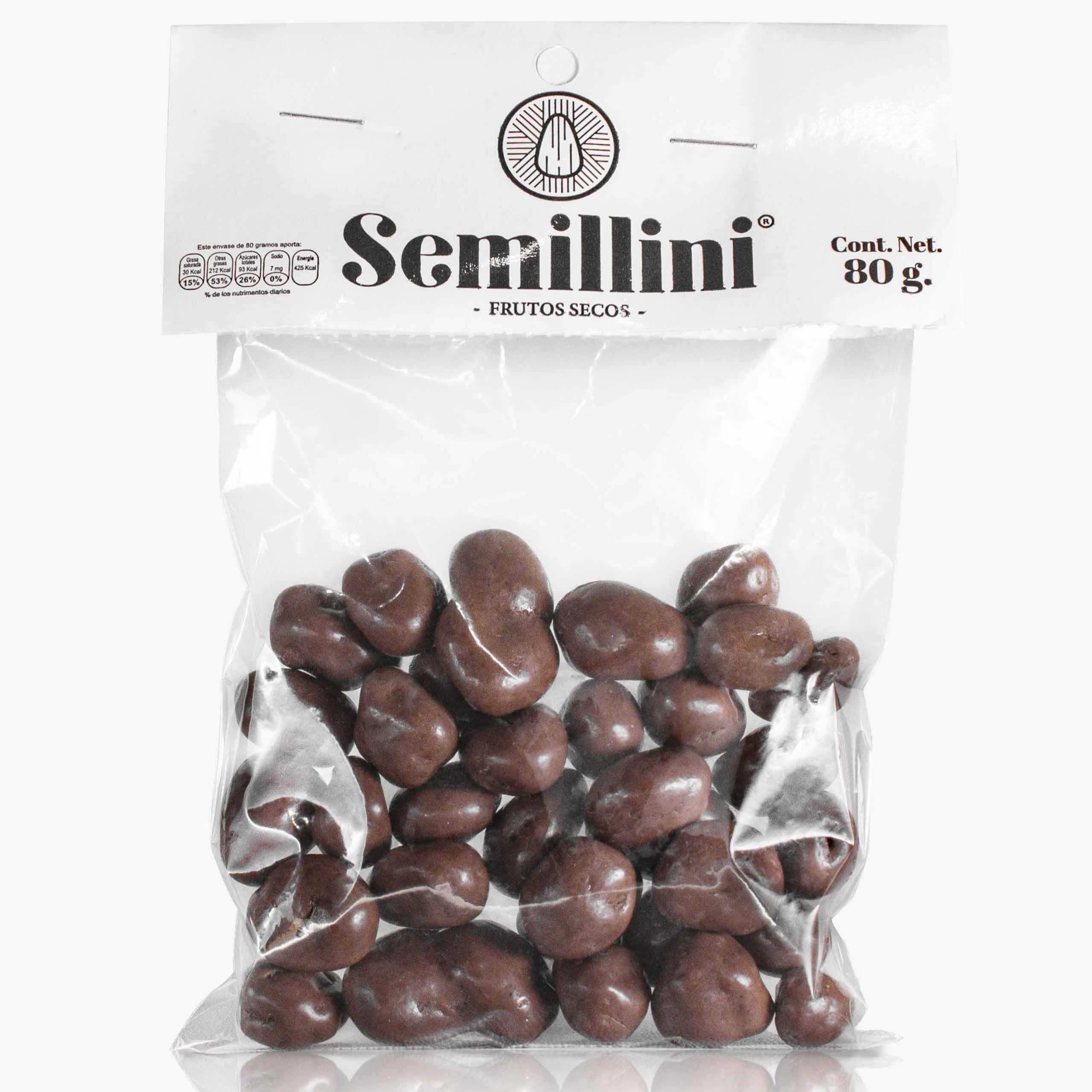Pasas de Chocolate 80 gr Semillini