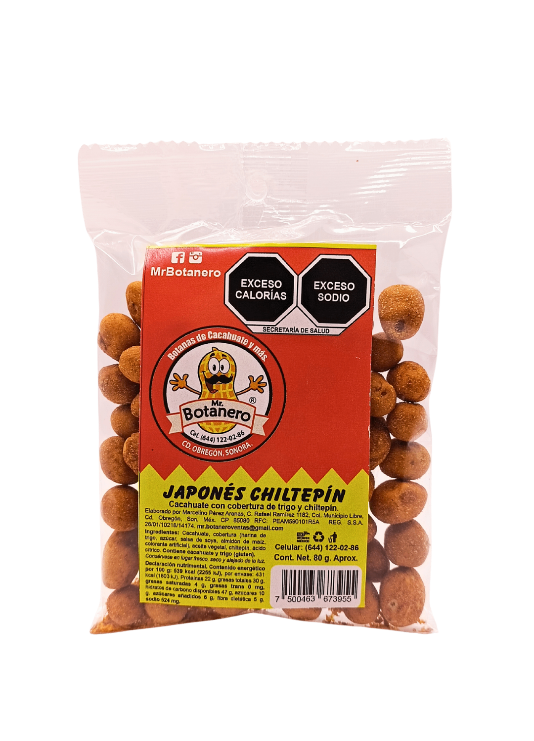 Japones Chiltepin 80 g.