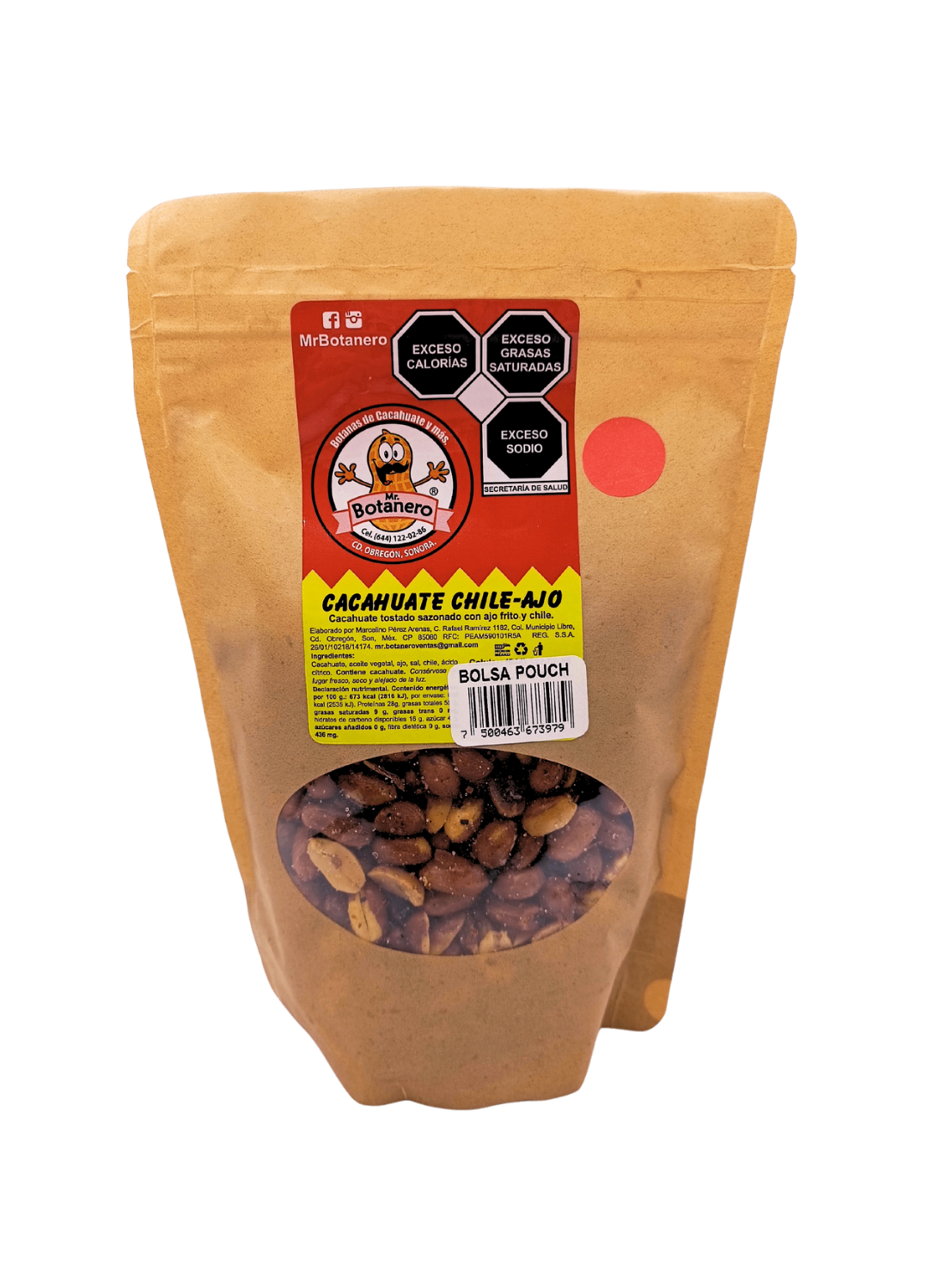 Cacahuate Chile Ajo 300 g.