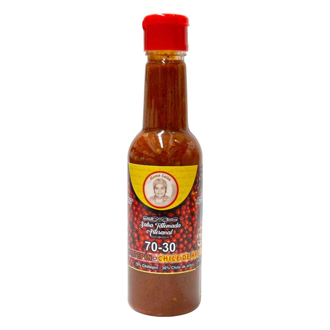 Salsa Chiltepín y Chile de Árbol Mamá Luisa 70-30 190 ml