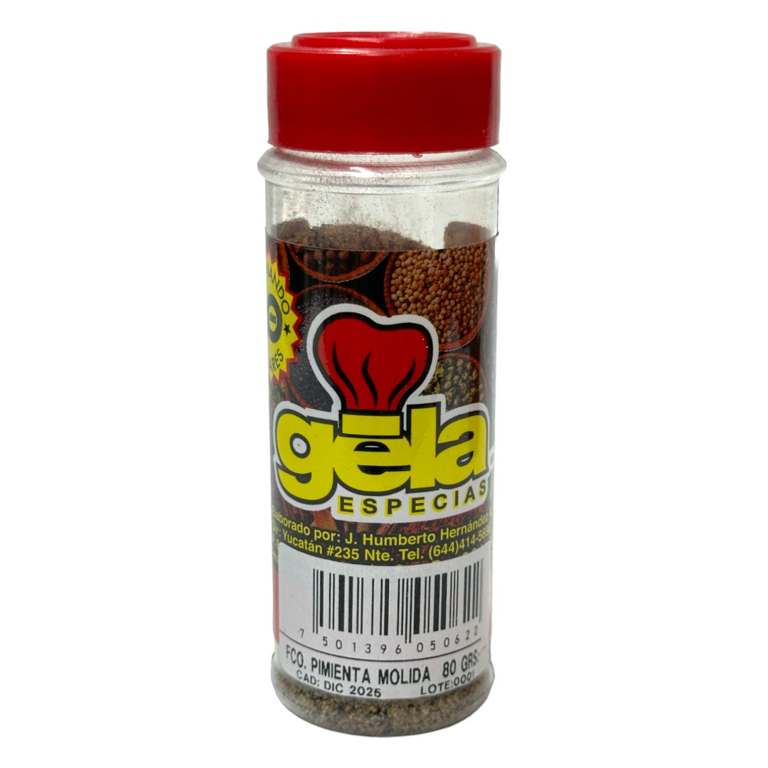 Pimienta Molida 80 g. Gela Especies
