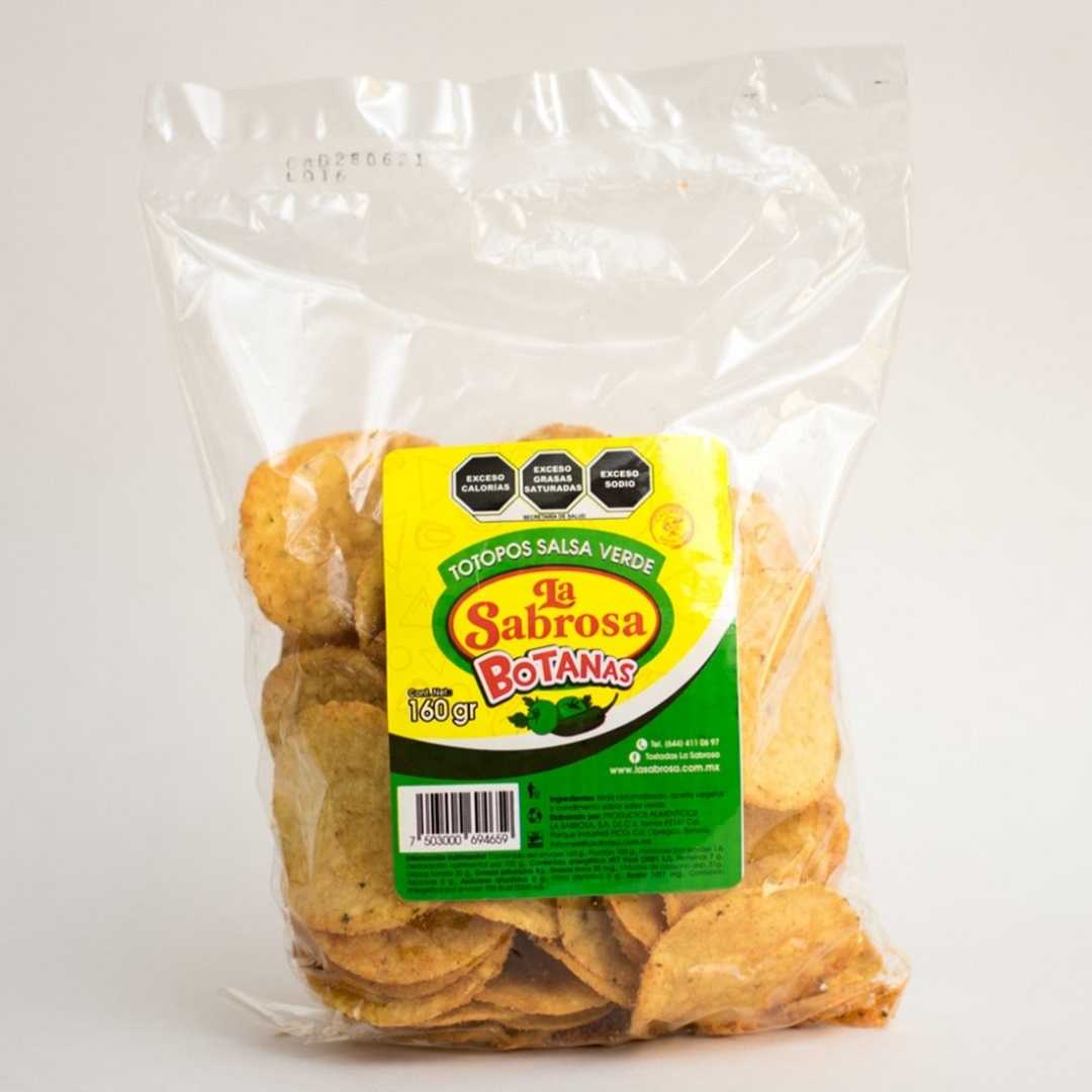 Totopos Salsa Verde La Sabrosa 160 gr