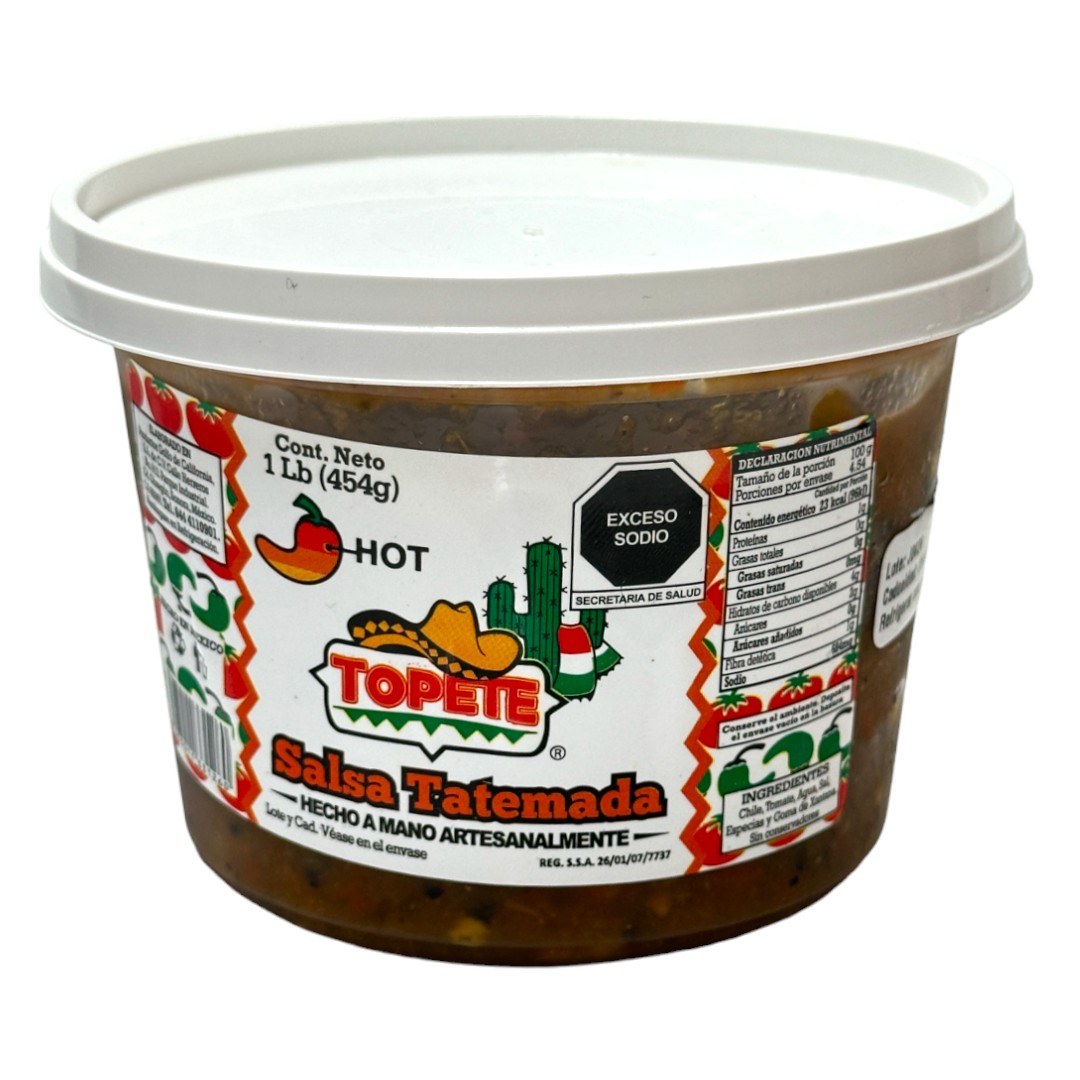 Salsa Tatemada 454 g. Topete